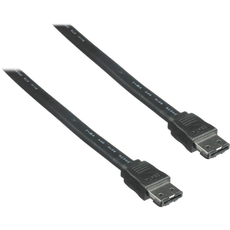 Pearstone 6.6' eSATA Male to eSATA Male Cable (Black)