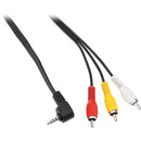 Pearstone Mini AV to 3 RCA Cable (6 ft)