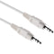 Pearstone Stereo Mini Male to Stereo Mini Male Cable (White) - 3'