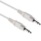 Pearstone Stereo Mini Male to Stereo Mini Male Cable (White) - 6'