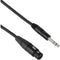 Pearstone PM Series 1/4" TRS M to XLR F Professional Interconnect Cable - 1.5' (0.46 m)