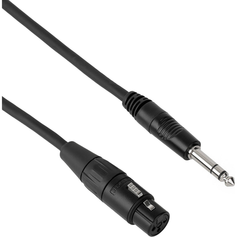 Pearstone PM Series 1/4" TRS M to XLR F Professional Interconnect Cable - 1.5' (0.46 m)