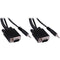 Pearstone 15' Standard VGA Male to Male Cable with 3.5mm Stereo Audio