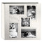 Pioneer Photo Albums 5COL240 Collage Frame Embossed Sewn Leatherette 4x6" Wedding Photo Album (Ivory)