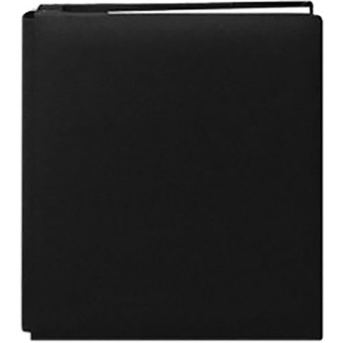 Pioneer Photo Albums Family Treasures Deluxe Top-Loading Scrapbook with Fabric Cover (12 x 15", Ebony Black)