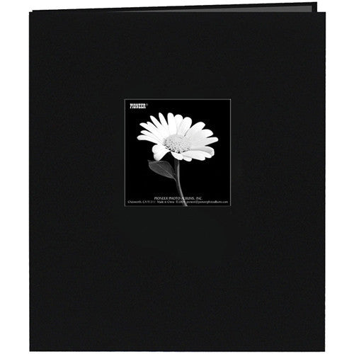 Pioneer Photo Albums MB811CBF/BK Top Loading Scrapbook with Leatherette Cover (Black)