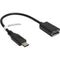 Plugable USB Type-A Female to USB Type-C Male Passive Adapter Cable (6")