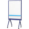 Plus 34.5" x 46" Mobile Partition Board (Navy)