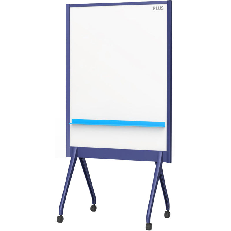 Plus 34.5" x 46" Mobile Partition Board (Navy)