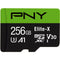 PNY Technologies 256GB Elite-X UHS-I microSDXC Memory Card with SD Adapter