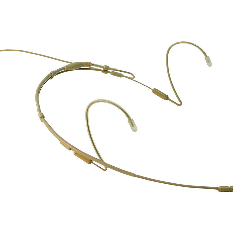 Point Source Audio Series8 Cardioid Headset Microphone with Interchangeable 4-Pin Mini XLR with Locking Ring for MiPro Wireless Transmitters (Beige)