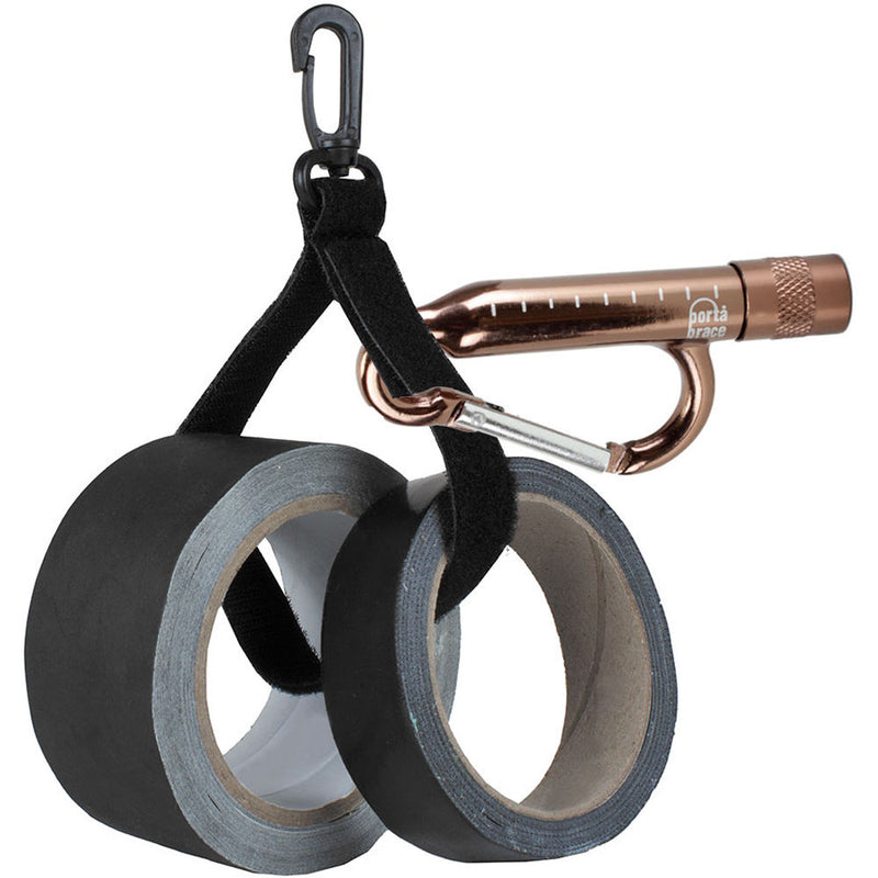 Porta Brace Piggin' String Gaffer Tape Spooler with Carabiner/Flashlight & Tape