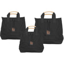 Porta Brace Set of 3 Sack Pack Bags (Black)
