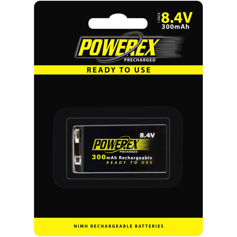 Powerex Precharged Rechargeable NiMH Battery (8.4V, 300mAh)