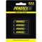Powerex Precharged Rechargeable AAA NiMH Batteries (1.2V, 1000mAh) - 4-Pack