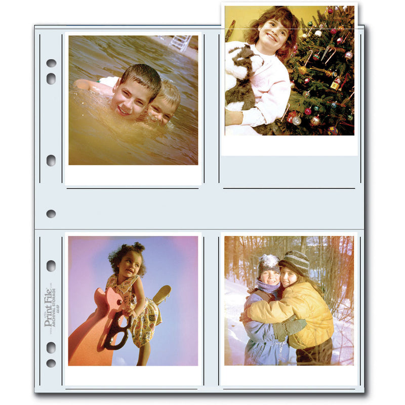 Print File 44-8P Archival Storage Page for 8 Prints (4 x 4.5", 25-Pack)