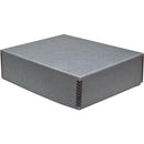 Print File Drop-Front Metal Edge Archival Storage Box (Gray, 17.5 x 22.5 x 3")