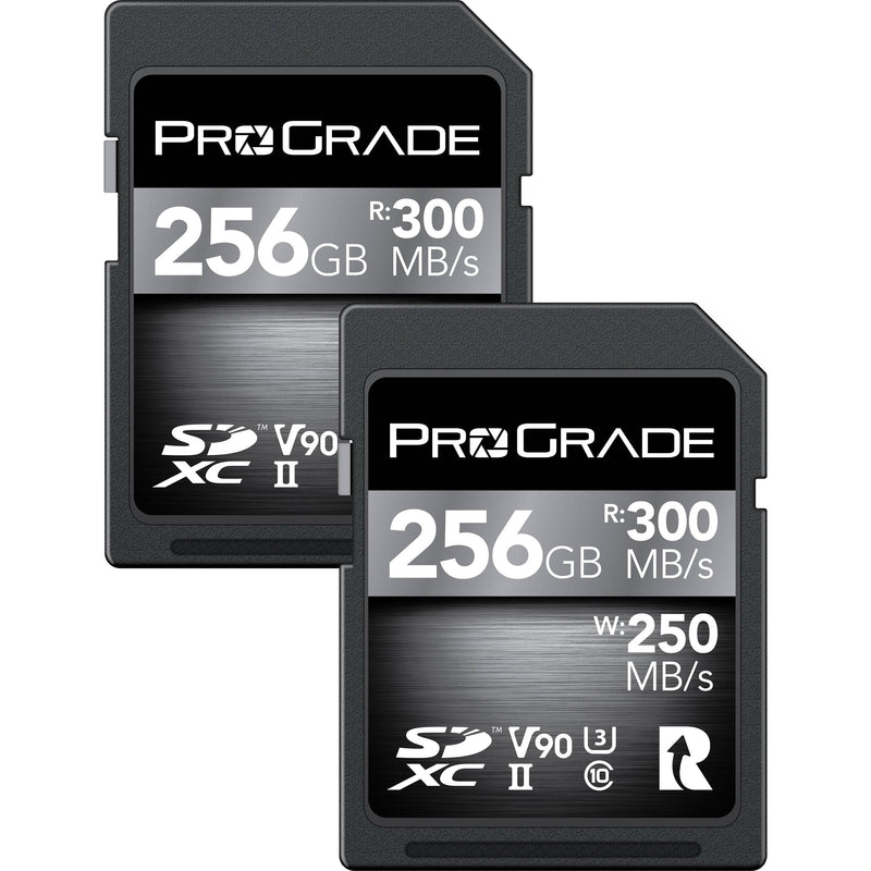 ProGrade Digital 256GB UHS-II SDXC Memory Card (2-Pack)