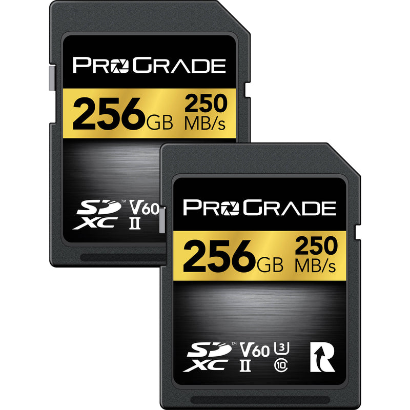 ProGrade Digital 256GB UHS-II SDXC Memory Card (2-Pack)