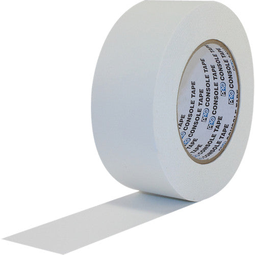 ProTapes Premium Flatback Paper Console Tape (1" x 60 yd, White)