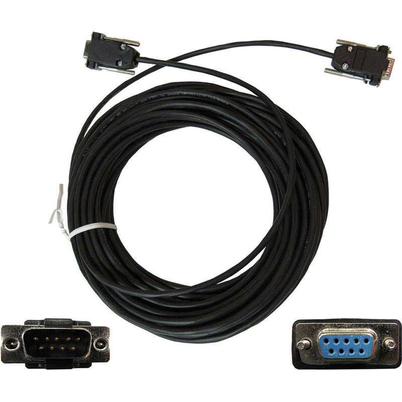 PTZOptics Serial DB9 Male to Female Plenum-Rated Extender Cable (50')