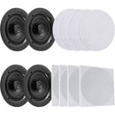 Pyle Pro PDICBT256 4 x 5.25" Bluetooth Ceiling / Wall Speaker Kit (4-Pack)