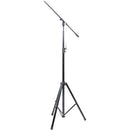 Pyle Pro PMKS56 Heavy-Duty Tripod Mic Stand with Adjustable Height and Extendable Boom (Black)