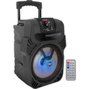 Pyle Pro PPHP844B 8" 2-Way 400W Bluetooth PA Speaker with Light Show