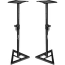 Pyle Pro PSTND35 Heavy Duty Telescoping Monitor Speaker Stands (Pair, Black)