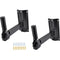 Pyle Pro PSTNDW15 Dual Universal Adjustable Wall Mount Speaker Bracket Stands (Pair)