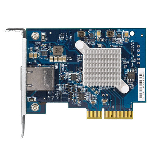 QNAP Single-Port (10GBase-T) 10GBe Network Expansion Card, Pcie Gen3 X4, Low-Profile Bracket Pre-Loaded