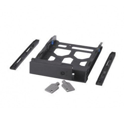 QNAP 3.5" Hdd Tray With Key Lock And Two Keys, Black And Plastic, 2.5" And 3.5" Screw Packs Included.