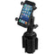 RAM MOUNTS RAM-A-CAN II Universal Cup Holder Mount with Universal X-Grip Cell Phone Holder