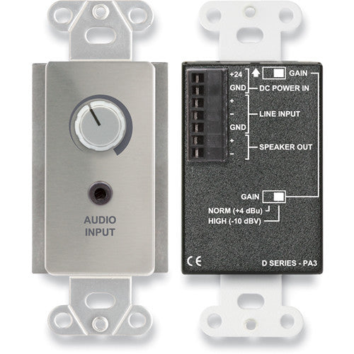 RDL DS-PA3 3.5 Watt Audio Amplifier (Stainless)
