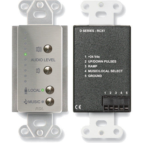 RDL DS-RCX1 Room Control (Stainless Steel)