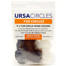 Remote Audio Ursa Fur Circles Multi-Pack of 9 with 3X White/3X Brown/3X Black and 30 Stickies