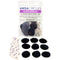 Remote Audio Ursa Plush Circles 30-Pack with 30 Stickies (Black)