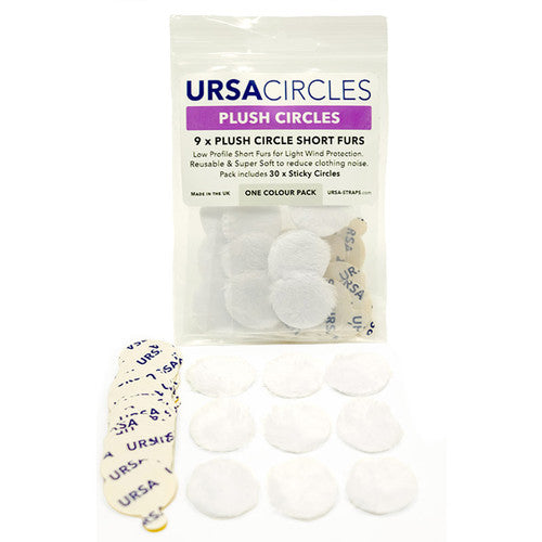 Remote Audio Ursa Plush Circles 30-Pack with 30 Stickies (White)