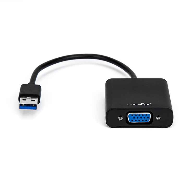 Rocstor USB 3.0 Male to VGA Female Video Graphics Adapter Cable (6")