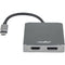 Rocstor USB-C to HDMI Female Displayport Adapter (Aluminum)