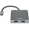 Rocstor USB-C to Dual HDMI Multi-Monitor Adapter (Aluminum)