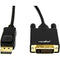 Rocstor Cable 6' DisplayPort to DVI-D (24+1) Video Converter Cable Supports 1080P30Hz - M/M