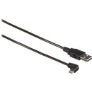 Rocstor Right Angle Micro-USB Cable (3', Black)