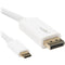 Rocstor USB Type-C to DisplayPort 4K Cable (6', White)
