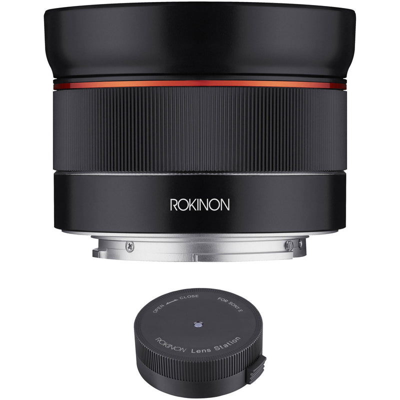 Rokinon AF 24mm f/2.8 FE Lens with Lens Station Kit for Sony E