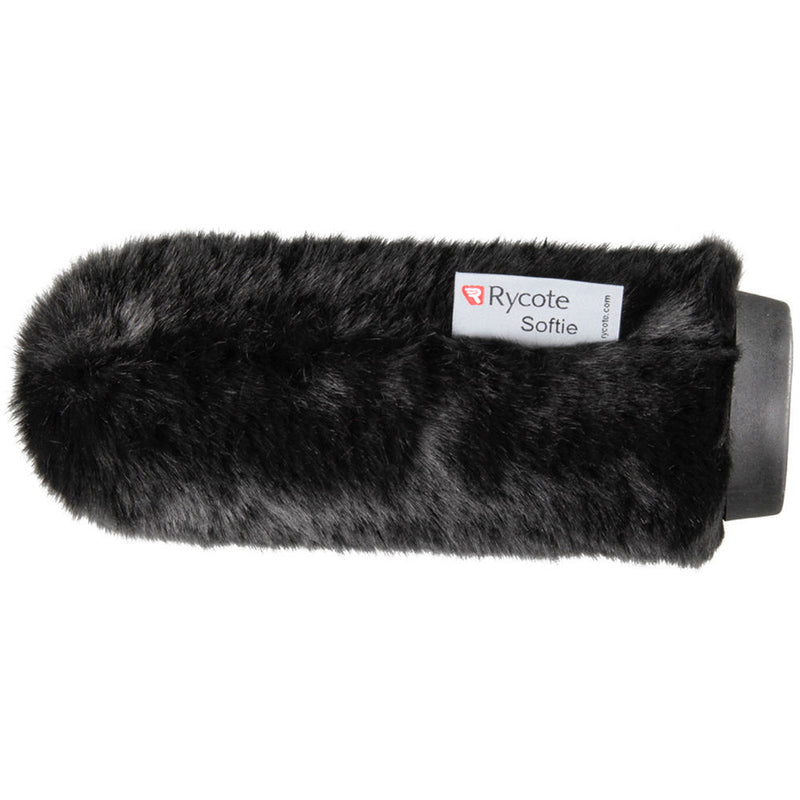 Rycote 18cm Standard Hole Black Fur Softie Windshield