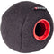 Rycote Baseball Felt-Covered Windscreen (Black, 24/25mm, Single)