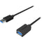 Sabrent USB 3.1 Gen 1 Type-A Male to Type-A Female Extension Cable (10', Black)
