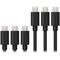 Sabrent USB 2.0 to Micro USB Sync and Charge Cable 3x1' + 3x3' (Black)