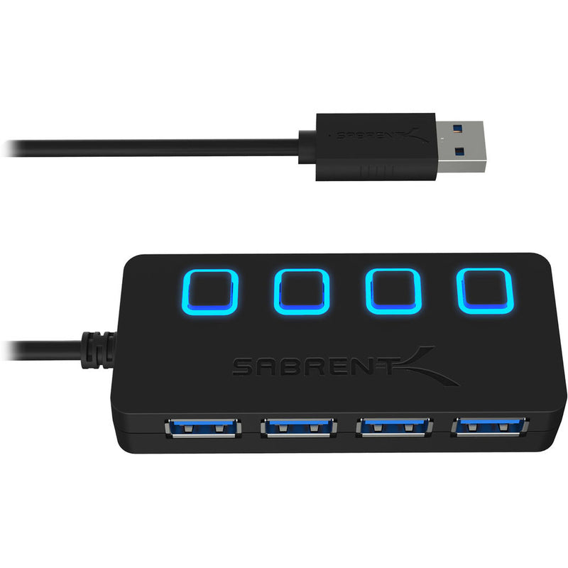 Sabrent 4-Port USB 3.0 Hub with Power Switches